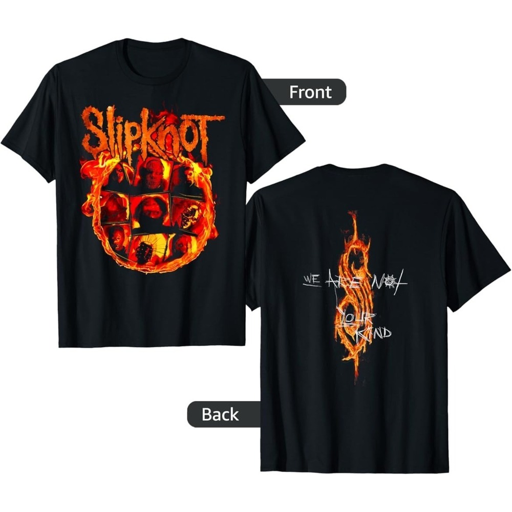 Slipknot We Are Not Your Kind Flames T-Shirt 2 Sided
